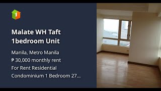 Malate WH Taft 1bedroom Unit [upl. by Danni]