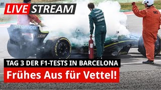 F1Test Barcelona Kein gutes Ende für Vettel  Highlights Tag 3 [upl. by Korff54]