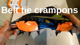 Belt tie crampons  How to put them on [upl. by Atalante774]