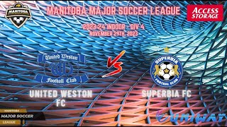 November 29th Div 4 United Weston FC vs Supberia FC [upl. by Jessi]