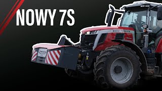 Nowy MF 7S155  Pichon MK10 🚜 WAPNO [upl. by Llerrej741]