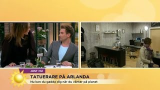 Tilde överger Anders för att tatuera sig  Nyhetsmorgon TV4 [upl. by Aleyam]