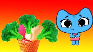 Do You Like Broccoli Ice Cream Song  Kit and Kate – nyrsery rhymes [upl. by Anipsed]