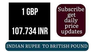 Indian Rupee to British Pound Exchange Rate Today  Forex  17 December 2024  INR vs GBP Trends [upl. by Oner441]