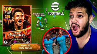 MESSI BLITZ CURLER DO TRIO MSN no Efootball Mobile [upl. by Pellegrini]