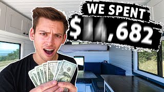 VAN CONVERSION COST  How Much we Spent Converting our Uhaul Box Truck [upl. by Renner711]