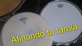 Tutorial  Aprende a afinar tu tarola snare drum [upl. by Johna]