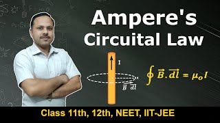 Ampere circuital law  Magnetic effect of current  12th Physics cbse neet [upl. by Jenny]