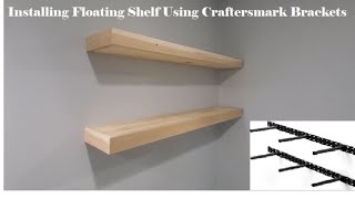 Installing Floating Shelf Using Craftersmark Hardware [upl. by Anail]