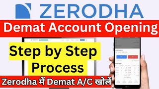 Zerodha Demat Account Opening Online  2023  How to Open Demat Account in Zerodha [upl. by Koren770]