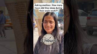 Asking MEDICOS DO THEY SLEEP BEFORE EXAMS mbbs exam aiims neet [upl. by Emmye937]