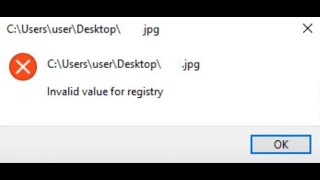 Fix Error Invalid Value for Registry When Opening Photos on Windows 10 [upl. by Metzger]