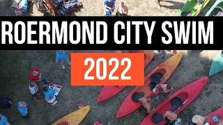 Roermond City Swim 2022  Van Sint Odiliënberg naar Roermond Dronevideo [upl. by Sadira]