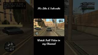 DRIVEBY Mission of Gta San Andreas in SpeedRun Mode  gta gtasanandreas [upl. by Gomer]