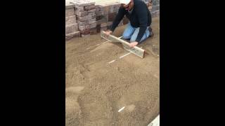 Screeding Sand for Pavers [upl. by Adnirual]