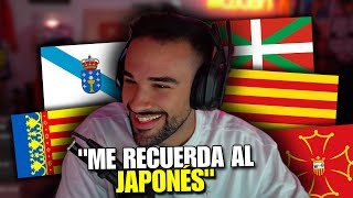 ILLOJUAN REACCIONA a las LENGUAS OFICIALES de ESPAÑA 👀🤣 [upl. by Ythomit222]