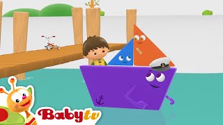 Charlie amp the Shapes 🟢 🟦 Captain Trapezoid  Shapes for kids Cartoons BabyTV [upl. by Sato]