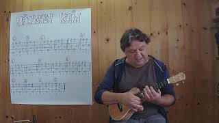 UKULELE Lesson  491 HÄNSCHEN KLEIN  LIGHTLY ROW Childrens song [upl. by Relly709]