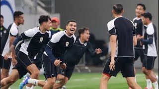 Latihan Timnas Di Stadion Qingdao Semangat Heboh CERIA ABIS [upl. by Eibba719]