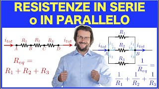 Resistenze in serie o in parallelo resistenza equivalente [upl. by Nilrah237]