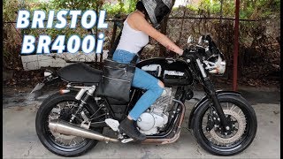 GakiMoto 179  Bristol BR400i Cafe Racer  Demo Ride  Motovlog Philippines [upl. by Berte]