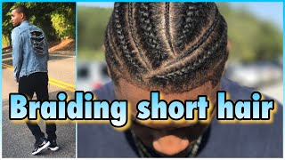 HOW TOBRAID NATURAL CURLY HAIRMENS EDITION SHEYSAINT [upl. by Aitnwahs]