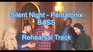 Silent Night Pentatonix Bass Rehearsal Track [upl. by Nedloh]