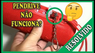 Pendrive não funciona na caixa de som USB Problema Resolvido 2022 [upl. by Larrad]