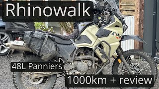 Rhinowalk Panniers long term review  1000km in 4 days  mainly offroad [upl. by Einnalem]