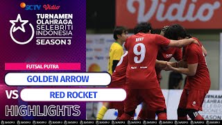 Golden Arrow VS Red Rocket  Highlights Futsal Putra  TOSI Season 3 2024 [upl. by Jennee]