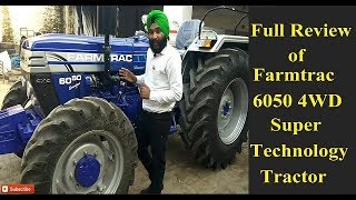 Farmtrac 6050 4x4 Tractor Review [upl. by Yarod]