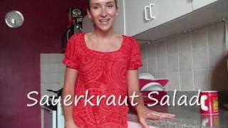 Polish Food  Sauerkraut Salad  Polish Cuisine [upl. by Virge]