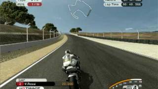 MotoGP 2008 PC Game Laguna Seca race after record qualifying [upl. by Leksehc]