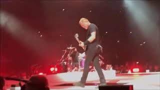 metallica james hetfield accident falls on stage at the concert amsterdam 2017 [upl. by Ainsworth]