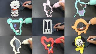 BTS Complete Set BT21 Pancake Art Sushi Ice Cream [upl. by Leohcin]