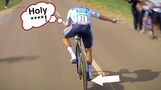 Remco Evenepoel Thinks Rear Tyre EXPLODED in Time Trial  Tour de France 2024 Stage 7 [upl. by Rebm541]