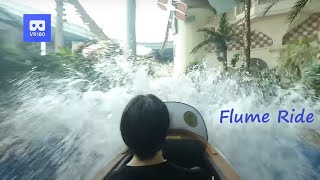 3D 180VR 4K Flume Ride Lotte World Amusement Theme Park 360VR [upl. by Pirri]