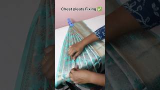 SAREE prePleating and ironing Techniques ✅ shortssareedraping tutorial viral SSBridalStudio [upl. by Odnomyar63]