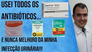 9 causas POUCO FALADAS de tomar antibiótico e NUNCA melhorar da sua Infecção Urinária [upl. by Aicilla516]