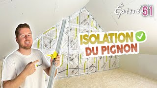 ISOLATION DU PIGNON terminé   EP61  rénovation maison [upl. by Bluh]