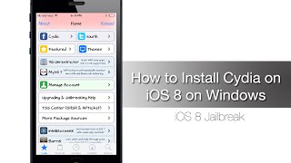 How to Install Cydia on iOS 81  iOS 8 on Windows  iPhone Hacks [upl. by Ahsinna]