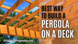 How to Build a Pergola on a Deck [upl. by Barnebas46]