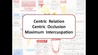 Concepts of Occlusion Centric Relation Centric Occlusion Maximum Intercuspation [upl. by Oicnevuj906]