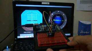 Artificial Horizon and Compass Using ArduinoProcessingMPU6050 [upl. by Greenburg]