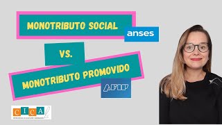 MONOTRIBUTO SOCIAL VS PROMOVIDO [upl. by Esinel]