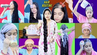 My 24 Hrs Haircare Routine Tips  Weekly Haircare Maintance Oiling Shampoo Full Day Only Haircare [upl. by Colet]