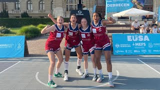 EUSA GAMES 3x3 Achtelfinale Uni Göttingen 🇩🇪 vs Uni Porto 🇵🇹 [upl. by Ennaeerb]