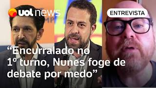 Ricardo Nunes joga pelo empate e foge de debate por medo de novo desempenho ruim  Abrucio [upl. by Elyad]