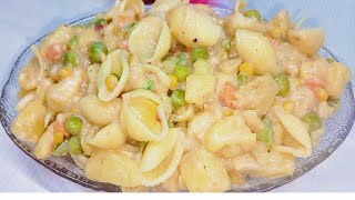 Delicious Cream Pasta Salad Recipe  Chicken Pasta Salad Recipe  Quick and Easy to Make [upl. by Flavio]