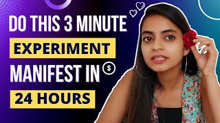 How to manifest anything in 1 day – Manifestation Experiment  Works 100  Bhanupriya Katta [upl. by Wilser]